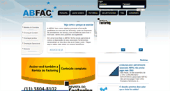 Desktop Screenshot of abfac.com.br