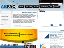 Tablet Screenshot of abfac.com.br